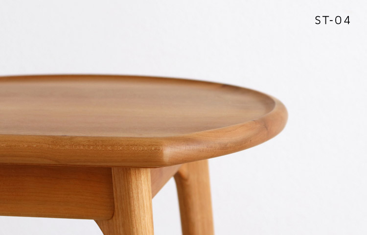 変形サイドテーブル ブラックチェリー［ST-04］：木の家具専門店［木蔵］