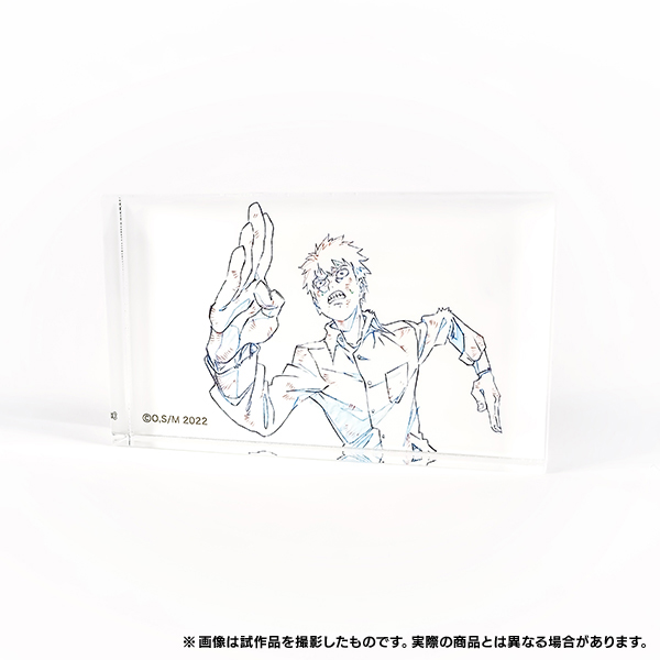 モブサイコ100 Ⅲ 名場面原画アクリルブロック 12話霊幻: キャラグッズ