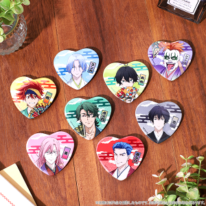 SK∞ エスケーエイト トレーディングハート型缶バッジ（8種）: キャラ