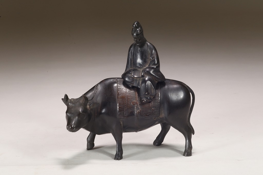 古銅牛上人物置物 | 雨竹亭オンラインショップ