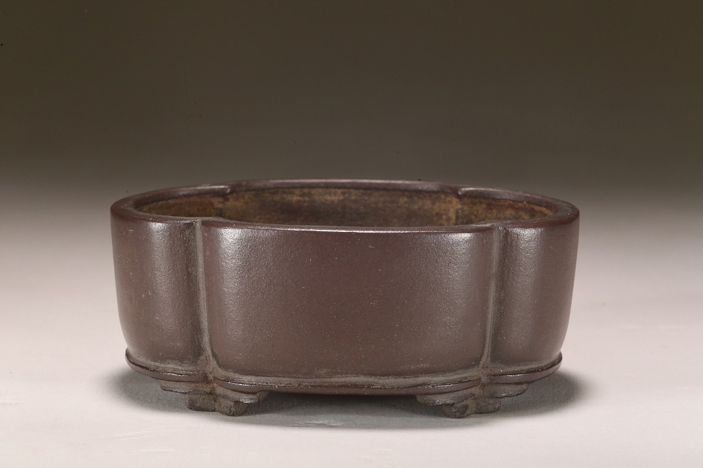 初代植松陶翠 紫泥木瓜式小鉢 | 雨竹亭オンラインショップ