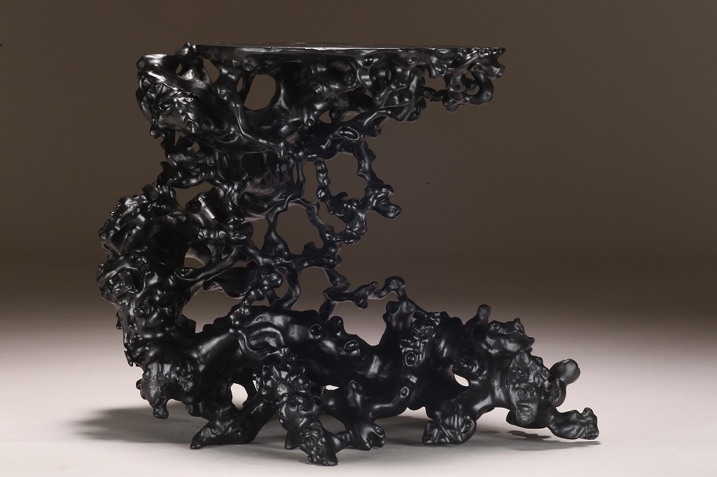 黒檀根姿彫天然卓 | 雨竹亭オンラインショップ