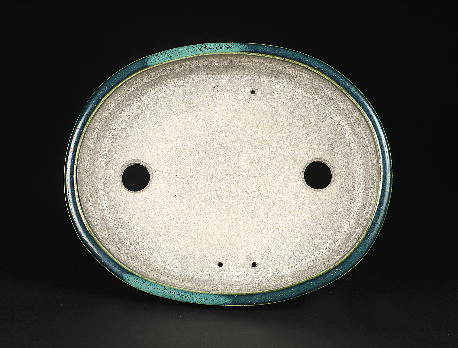 真山織部釉楕円鉢 | 盆栽、盆栽書籍、盆栽鉢の通販│近代出版