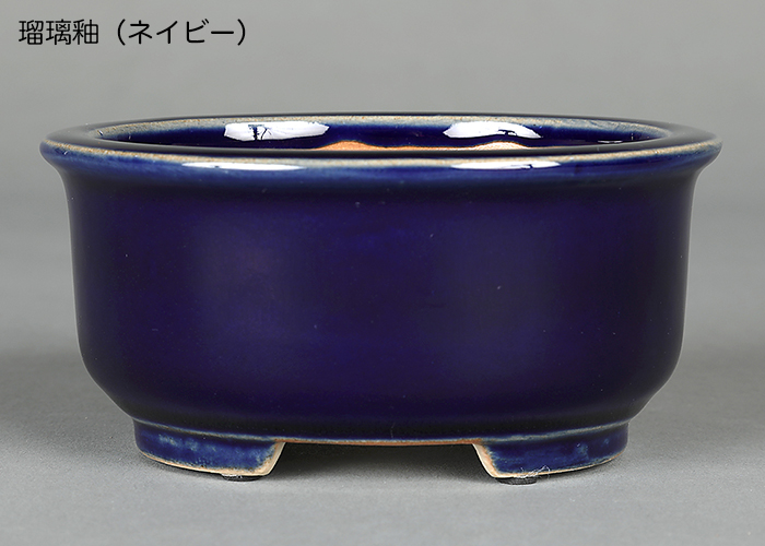 広東楕円鉢〔石峰雨竹〕 | 盆栽、盆栽書籍、盆栽鉢の通販│近代出版