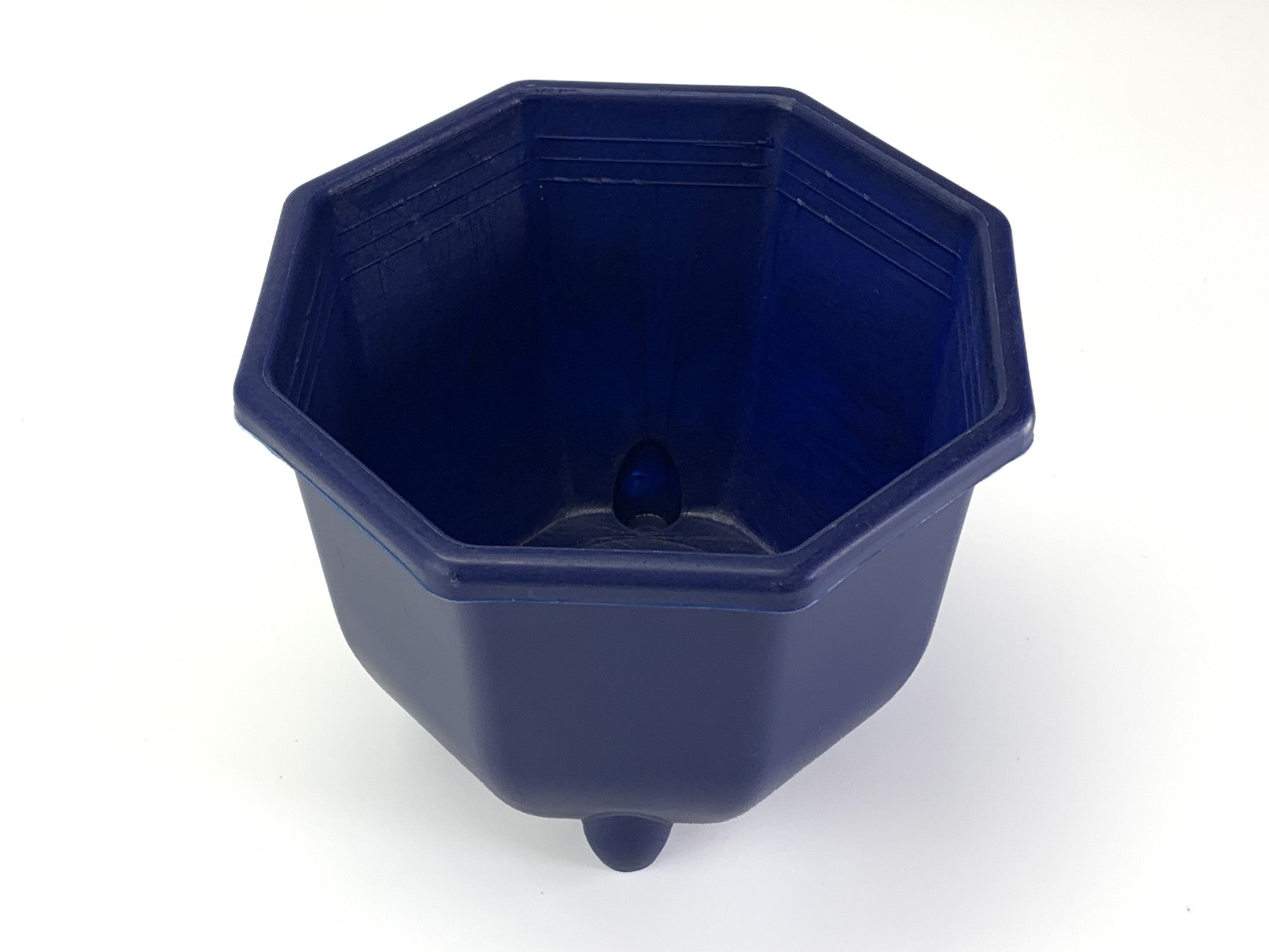 プラ鉢 4.5号 八角鉢 青 5RK 幅13.7cm×高さ11cm の販売｜盆栽妙 – 盆栽