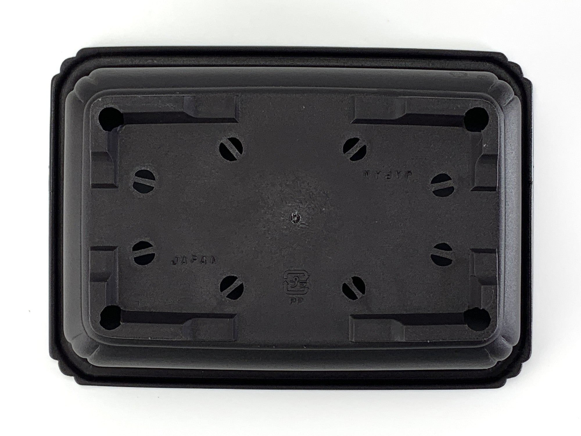 プラ鉢 6号 長角鉢 こげ茶 幅18.1cm×奥行12.8cm×高さ6.7cm の販売