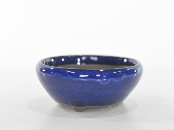 瀬戸焼 盆栽鉢【盆栽鉢】鉄鉢 青 3号を販売｜盆栽妙 – 盆栽妙 本店