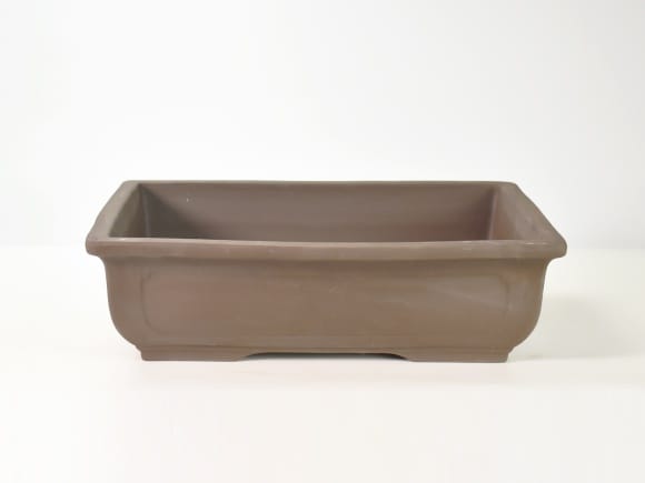 常滑焼 盆栽鉢 ウ泥長角マド入 14号 幅44.5cm×高さ11.5cmを販売｜盆栽