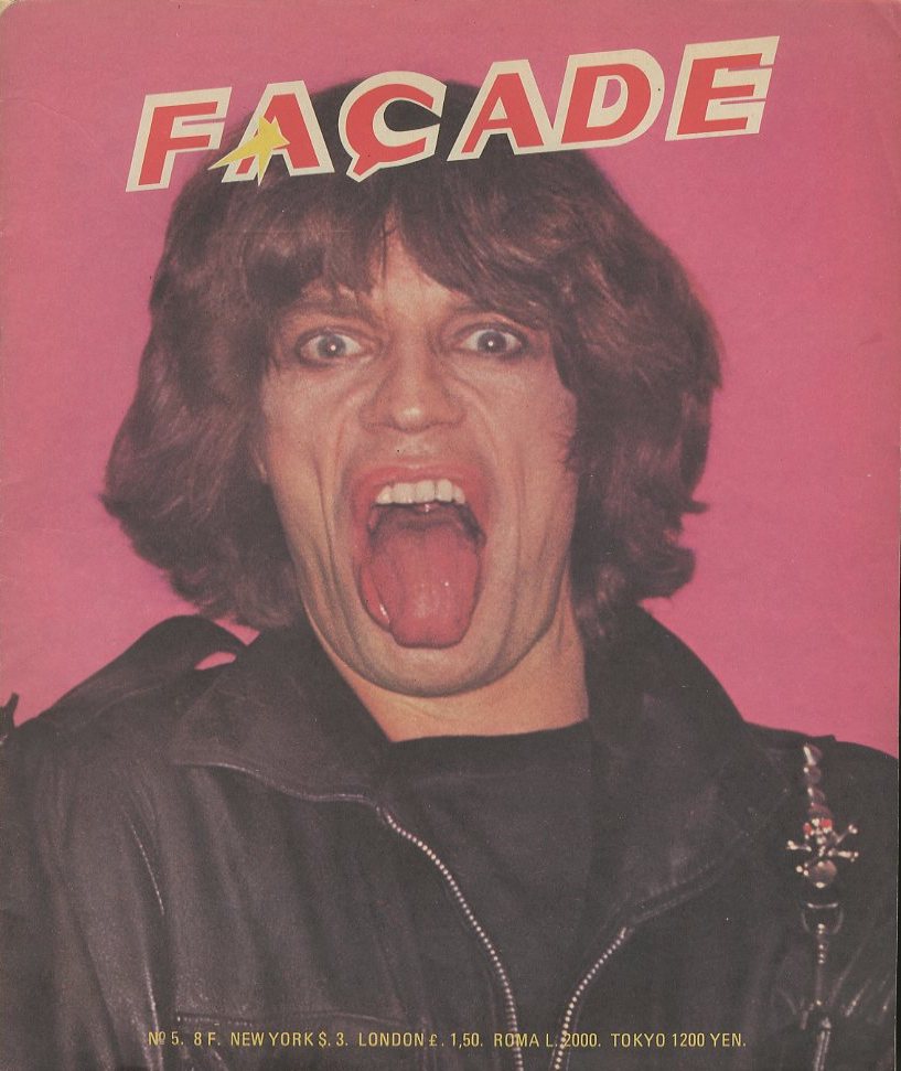 FACADE No.5 表紙: ミック・ジャガー 裏表紙: 山口小夜子