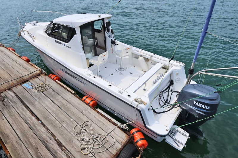 中古艇情報 ヤマハ YF-27 潮立装置・アフトシート・スパンカー装備