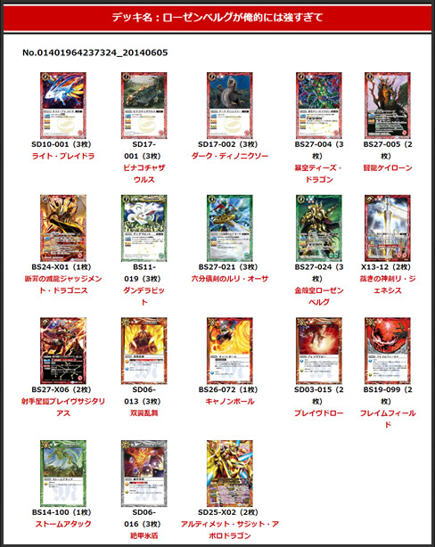 注目マイデッキ紹介 - デッキ特集｜Battle Spirits バトルスピリッツ