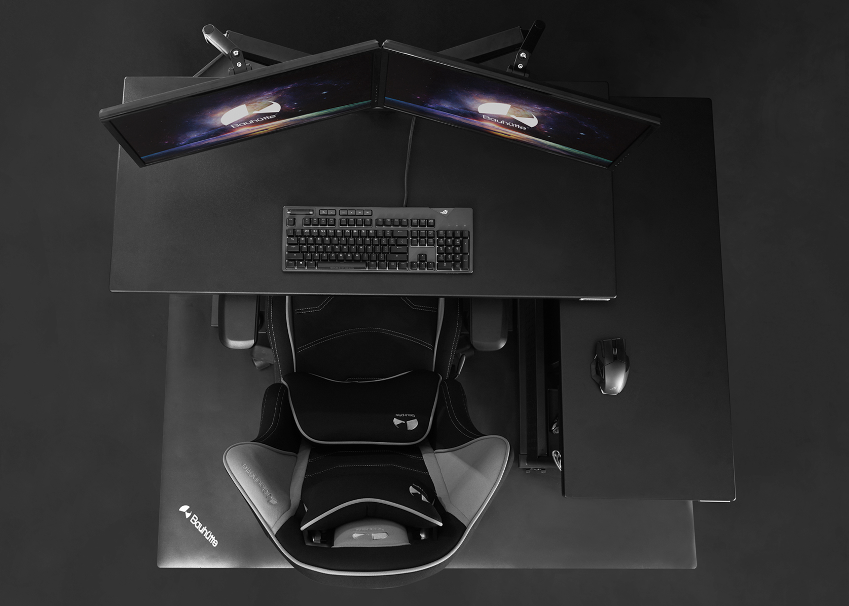 昇降式L字デスク ロング BHD-1000HL | Bauhütte®