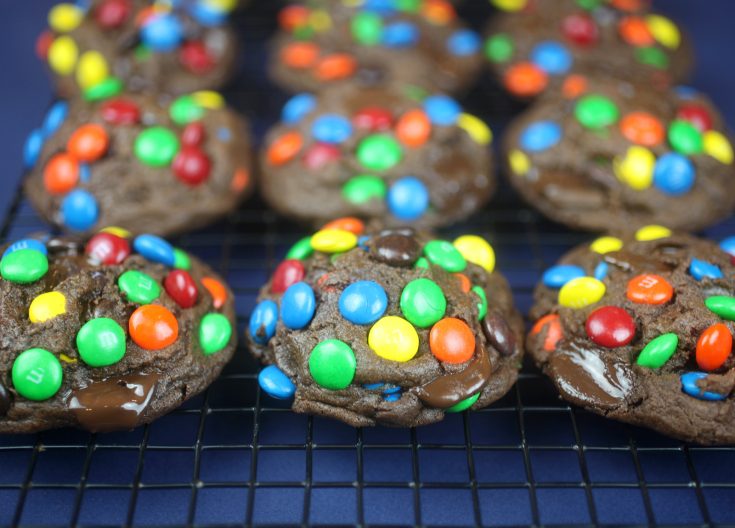 Mega Chocolate Candy Cookies - Bakerella