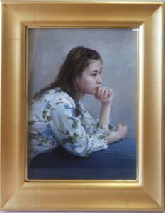 松井ヨシアキ「少女」の買取実績｜東京都千代田区 人物画・肖像画