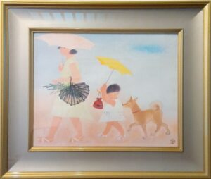 小倉遊亀「姉妹」 の買取実績｜東京都世田谷区 人物画・肖像画