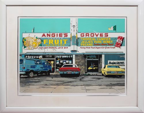 鈴木英人「イエロースクールバス」 の買取実績｜静岡県静岡市 絵画