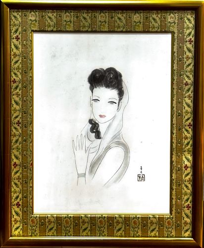 東郷青児「婦人画」 の買取実績｜東京都足立区 水彩画