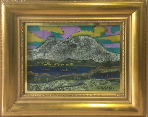 田崎広助「浅間山」 の買取実績｜東京都大田区 油絵・油彩画