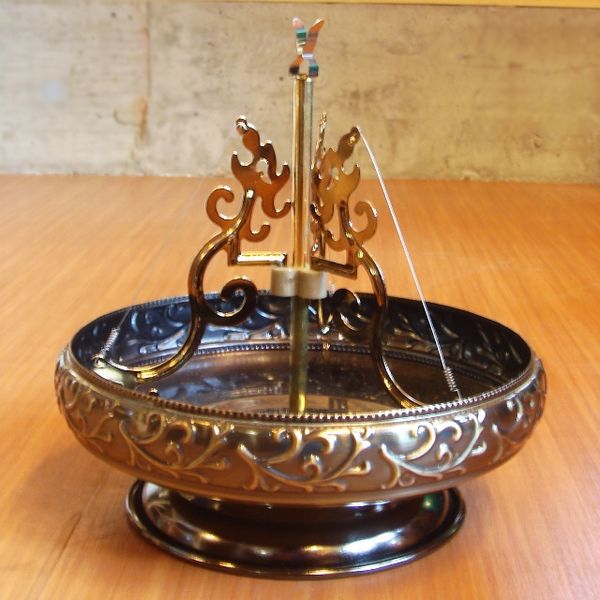 お香立て／渦巻き香スタンド／渦巻香 お香立て 【ブロンズカラー