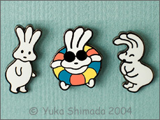 グッズの紹介 おじぎちゃんのピンバッジ