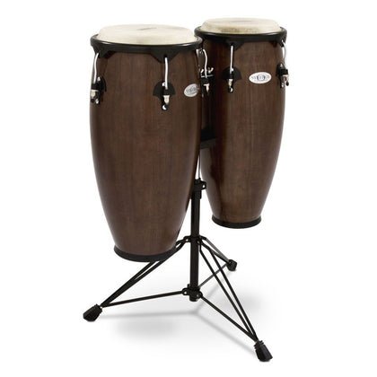Toca Percussion Player Series Wood Conga Set with Double Stand