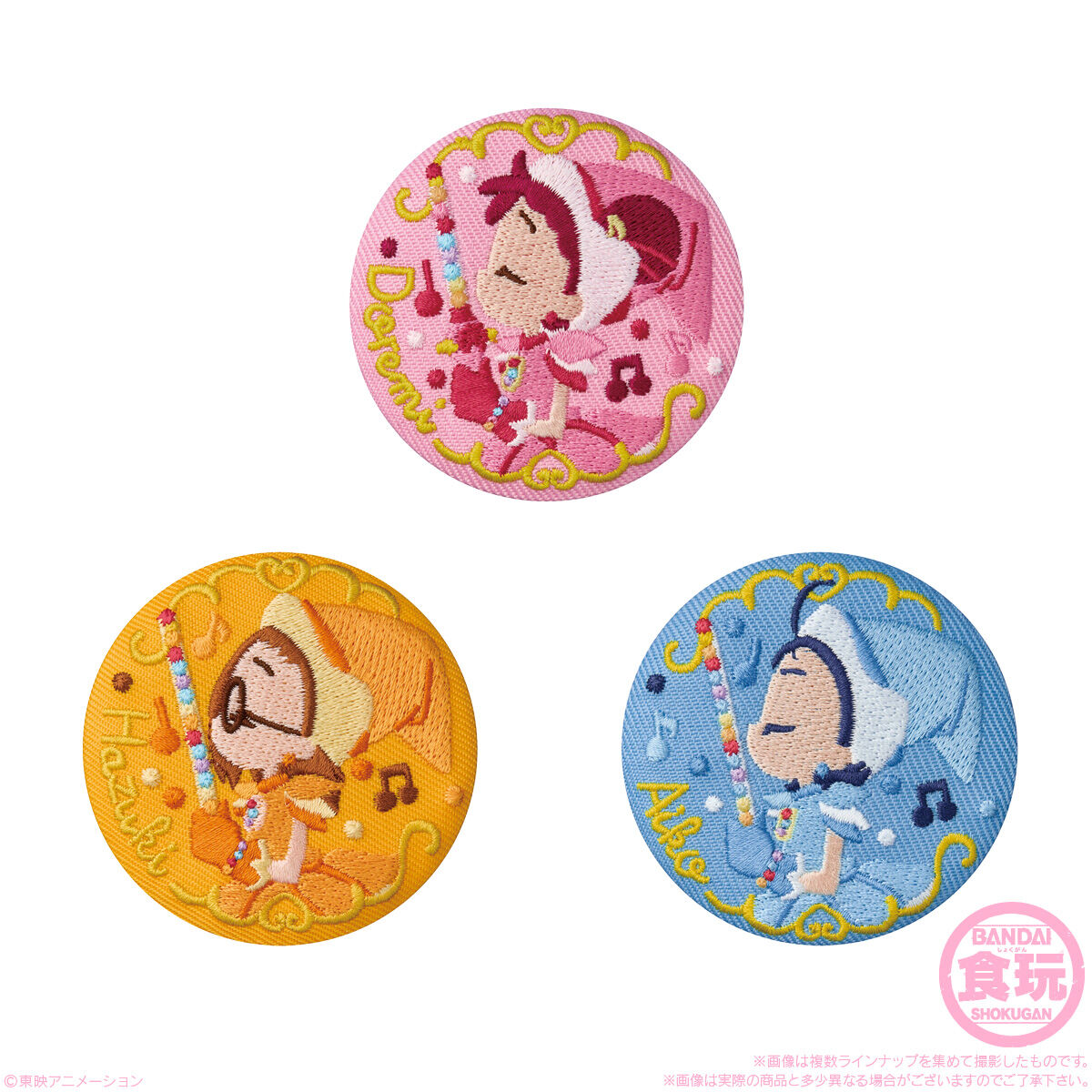 おジャ魔女どれみ 刺繍缶バッジビスケット｜発売日：2025年4月21日