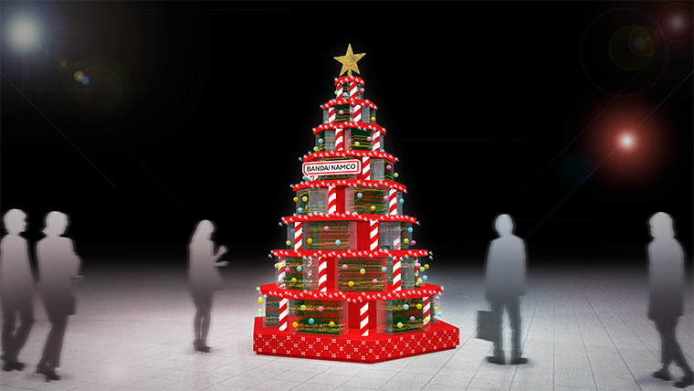 社員公募アイディアから生まれたサステナブルなクリスマスツリーを設置