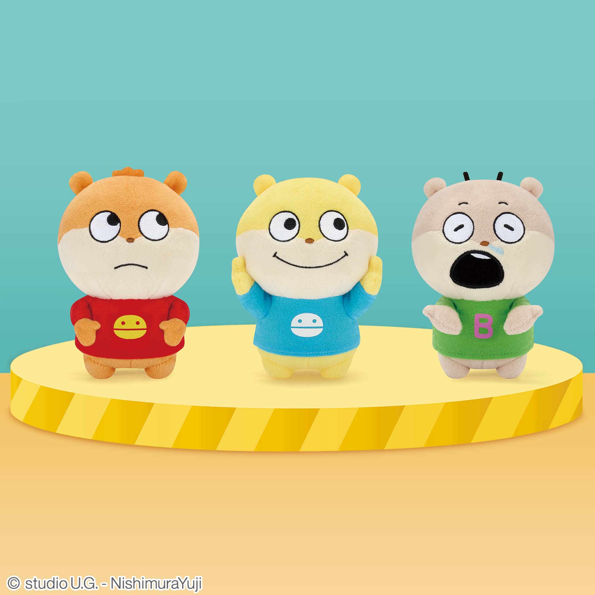 にしむらゆうじ作品 カバンに付けられるぬいぐるみ～さまざまなこ