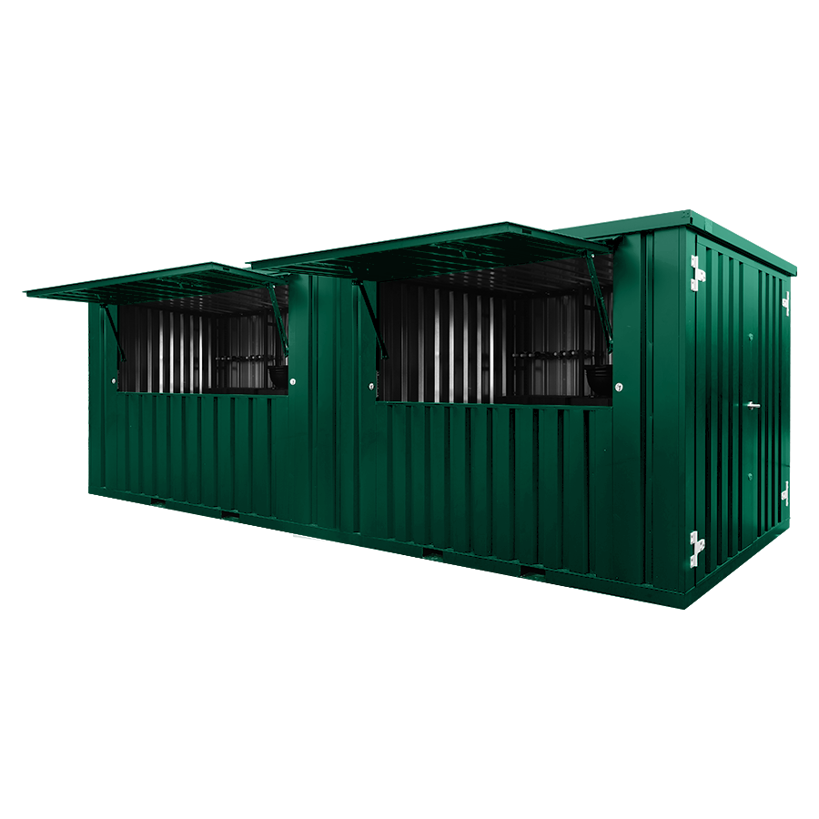 20 Foot Container Green RAL 6005 - Barcontainer
