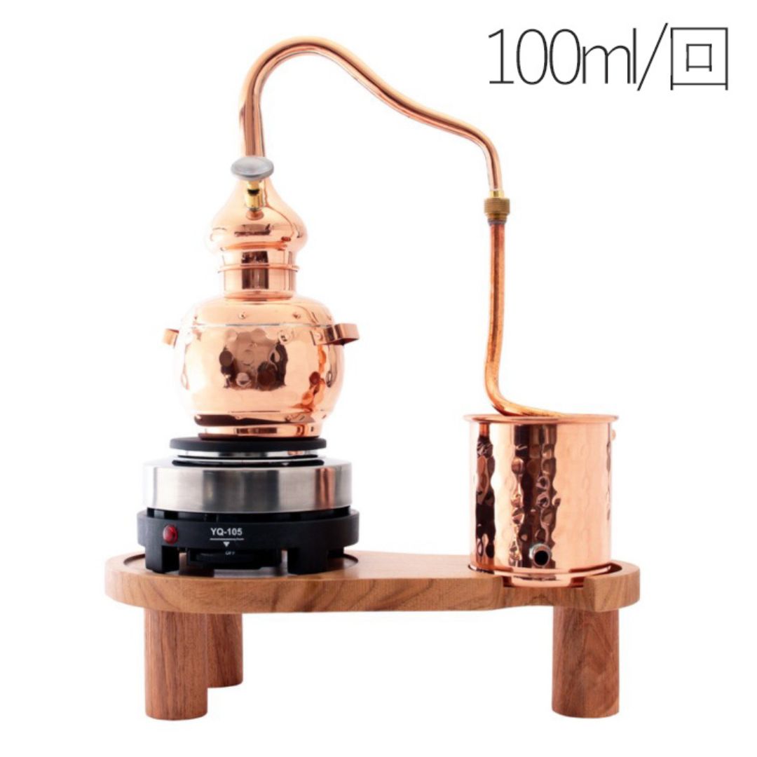 家庭用水蒸気蒸留器 本体｜本格ローズウォーター100ml／回 — 合成保存