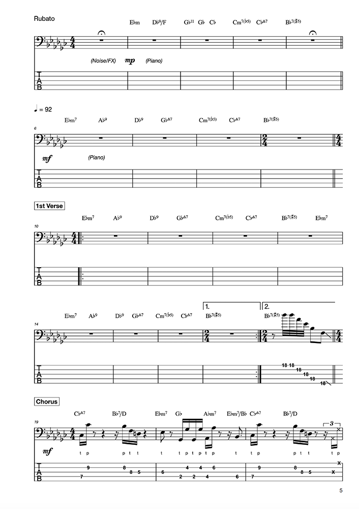 The Jamiroquai Bass Book - Volume 2 - Bassline Publishing