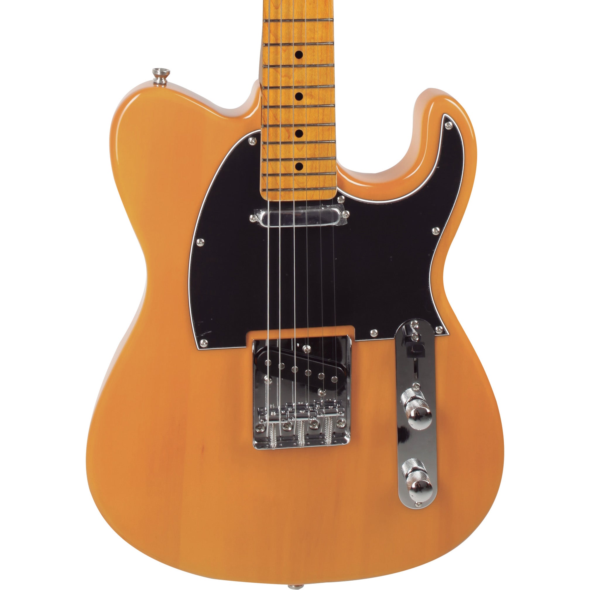 Tagima TW-55 Electric Guitar, Butterscotch Blond. Black Pickguard