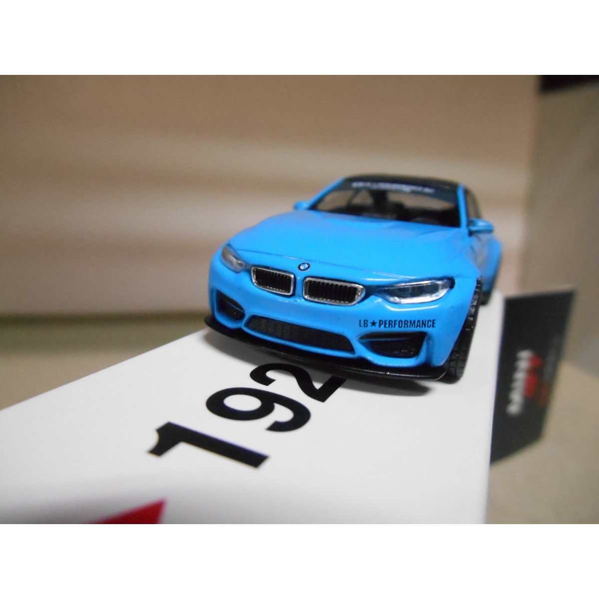 BMW M4 BABY BLUE LB WORK 1:64 MINI GT - BCN STOCK CARS