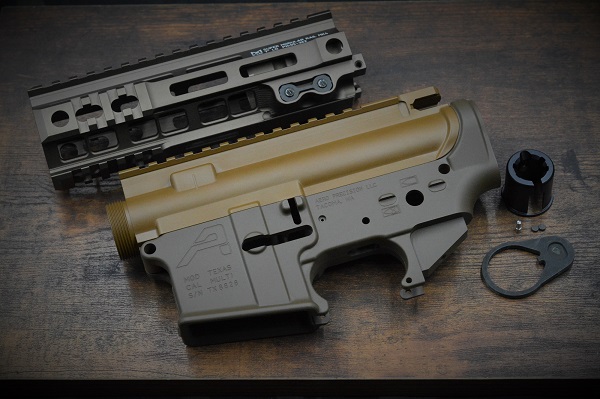 BCSW/ZPARTS製 東京マルイ MWS対応 鍛造 M4 レシーバー AERO MOD TEXAS