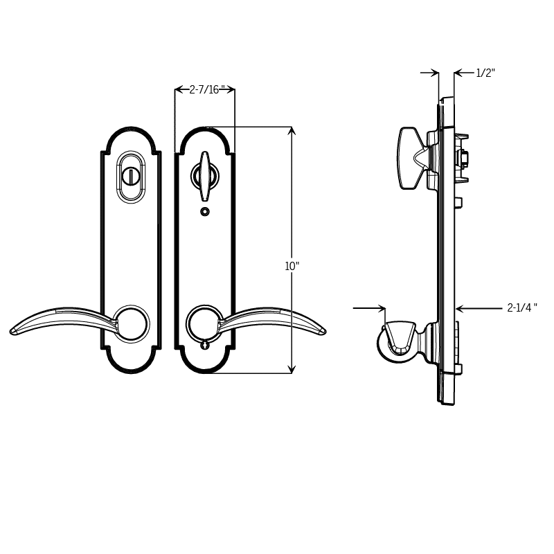 Trilennium® Pinnacle Multi-Point Handset | Handle Set