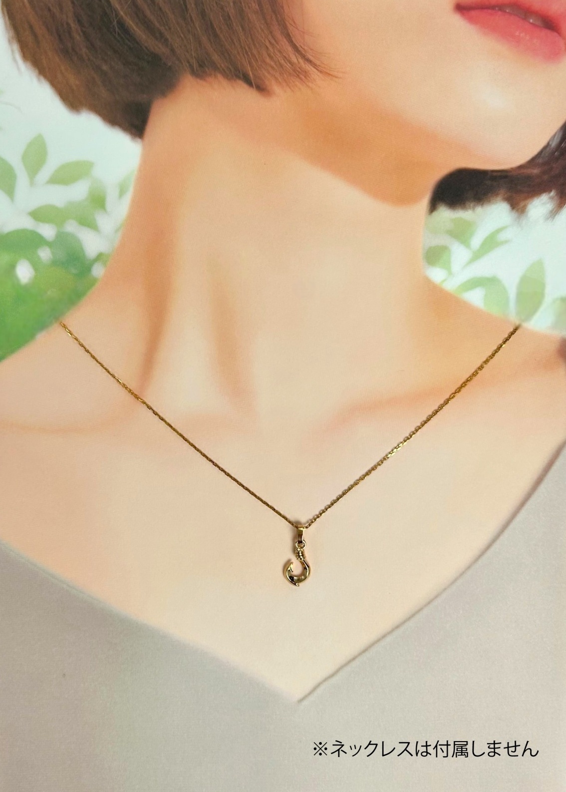 K18フィッシュフックペンダント SSサイズ | ベル宝飾