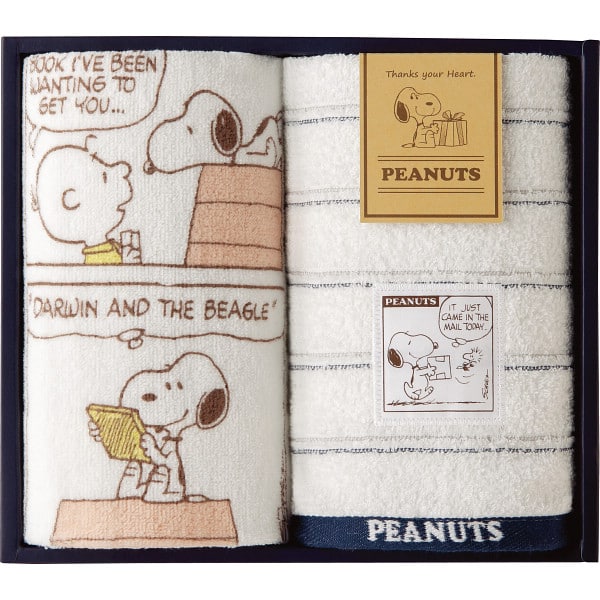 スヌーピー フェイスタオル2枚セット (TT81150605M)｜ギフト、贈り物