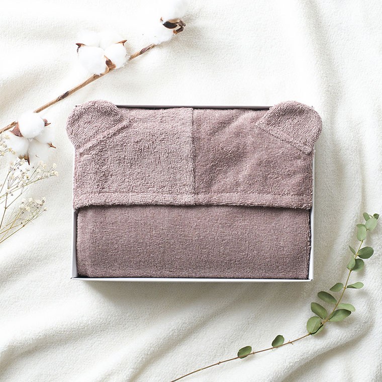 バスポンチョ sampo -さんぽ- オーガニックバスポンチョ 60cm×120cm