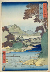 歌川広重・六十余州名所図会／大日本六十余州名勝図会《播磨 舞子の浜