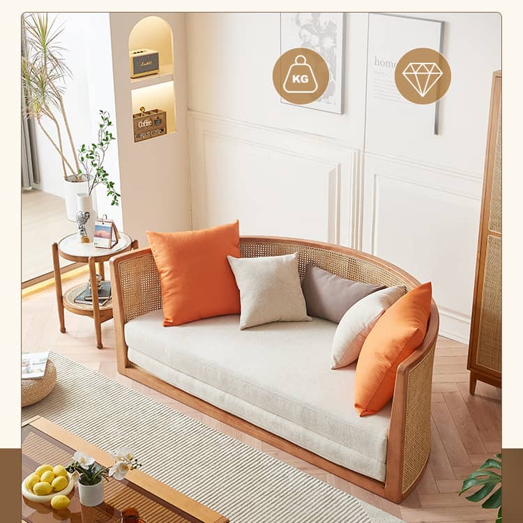 ソファベッド リゾートソファー デイベッドラタン材＆天然木材htzm-1505