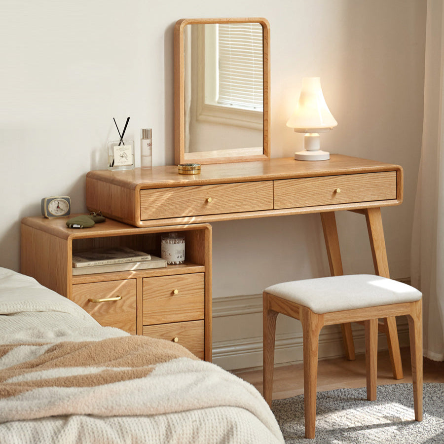 幅90 ドレッサーデスク 鏡台 伸長調節自由 鏡無し y84d01 オシャレ部屋必見