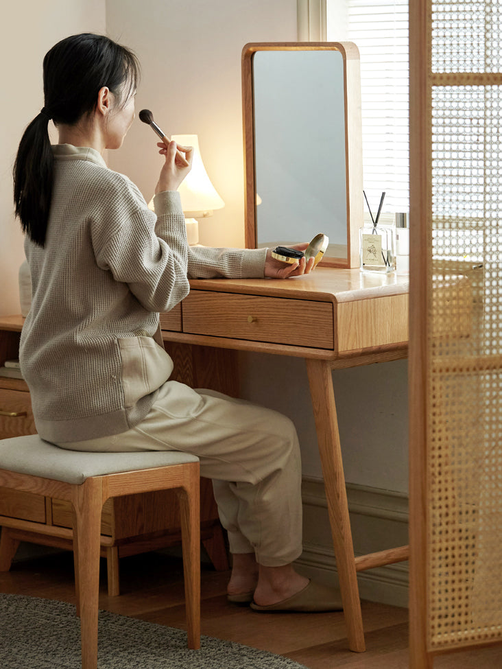 幅90 ドレッサーデスク 鏡台 伸長調節自由 鏡無し y84d01 オシャレ部屋必見