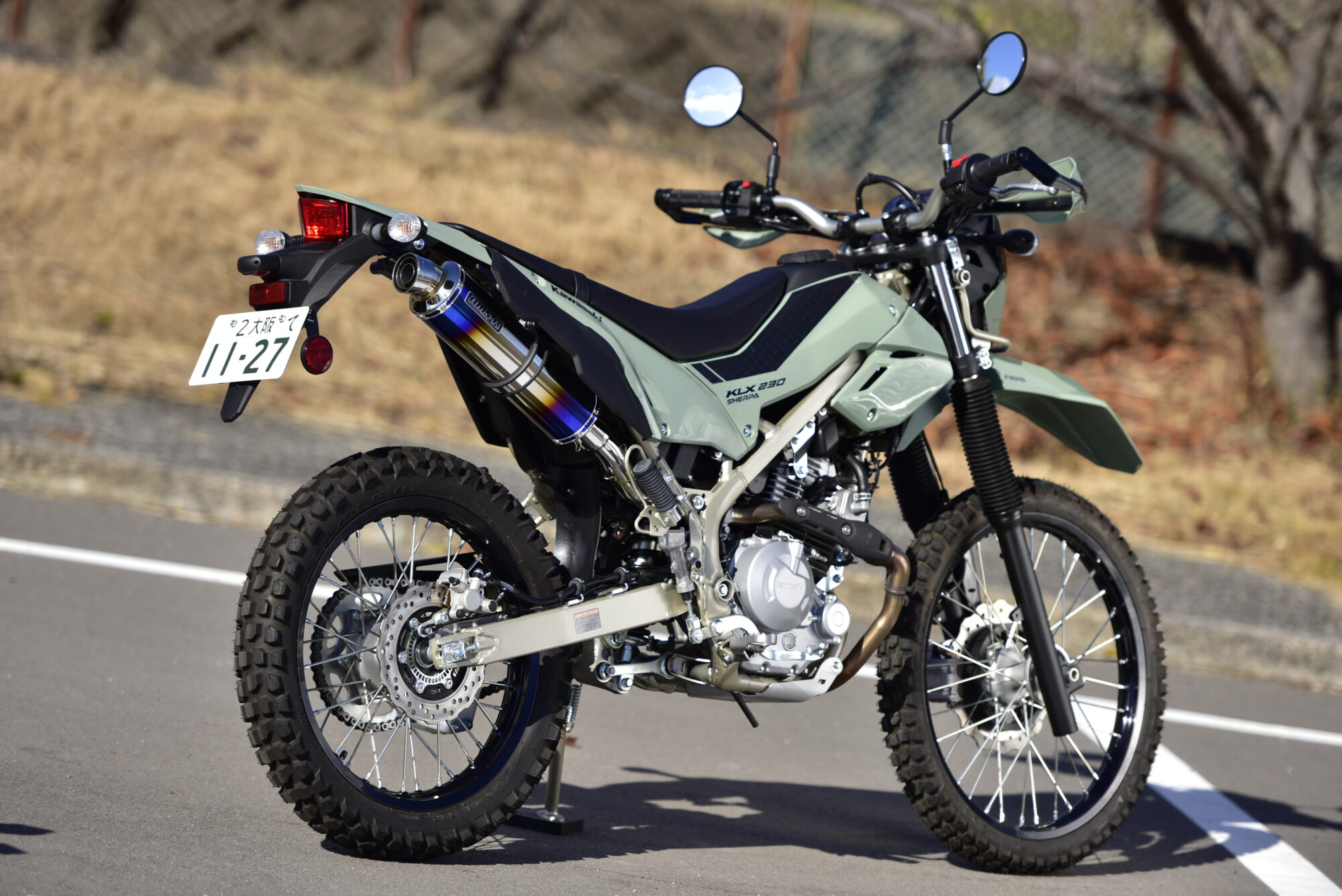 R-EVO スリップオン ステンレスサイレンサー 政府認証：KLX230