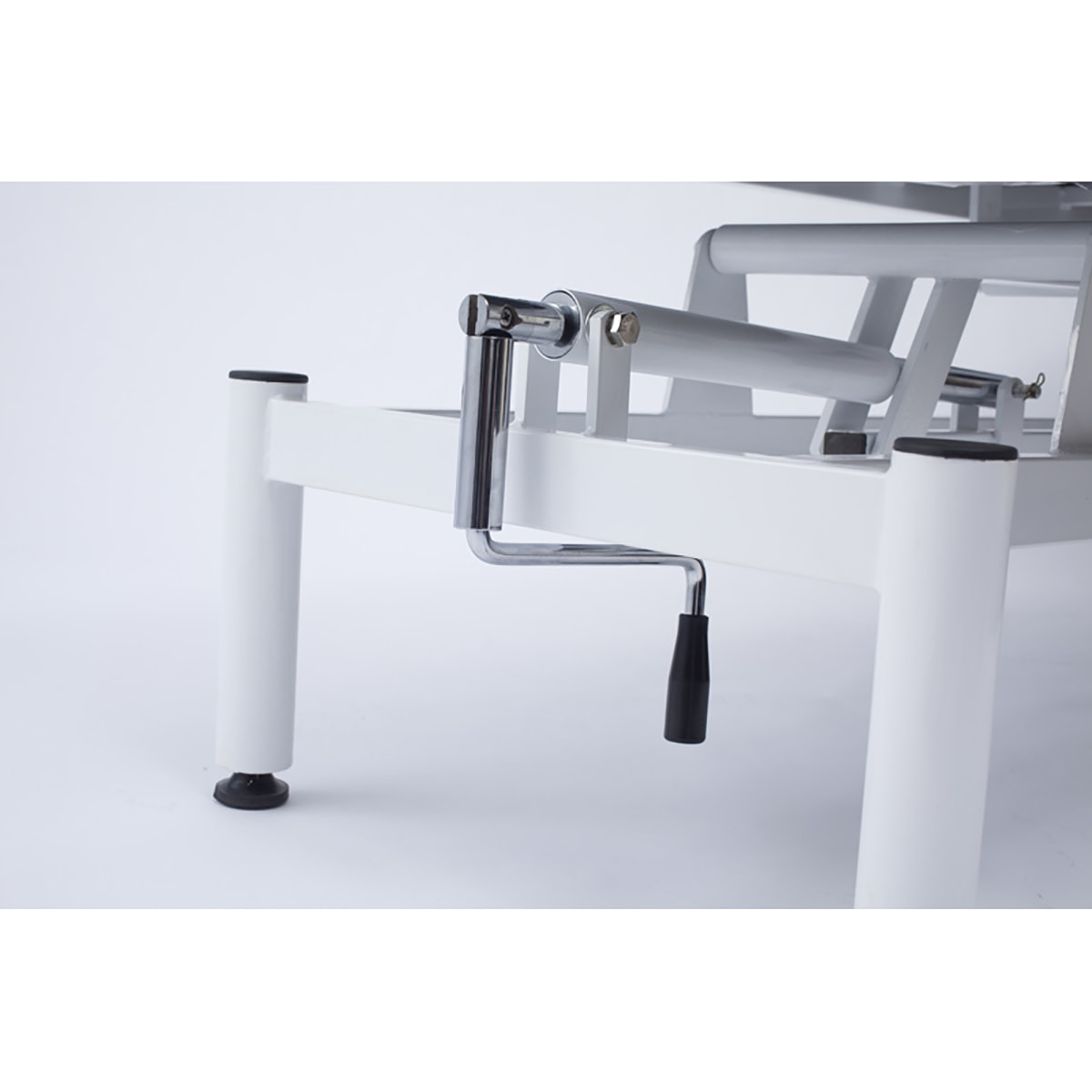 手動昇降マッサージベッドDX ホワイト（フェイスマット・アームレスト