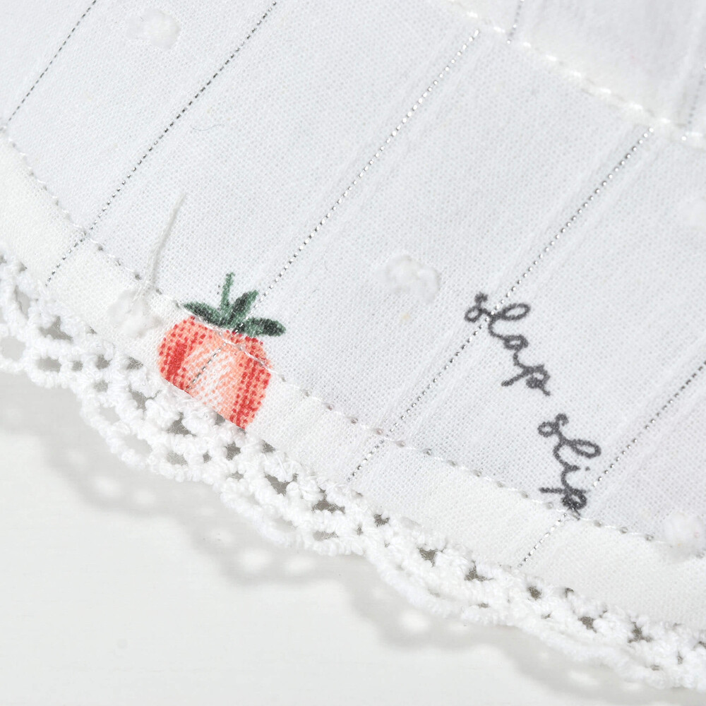 お揃い/UVカット】イチゴ柄プリントリボン付きハットベビー(46~48cm