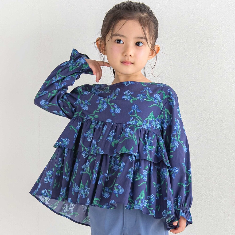 お揃い】【リバティプリント】【日本製】フレンチ・アイリスティアード