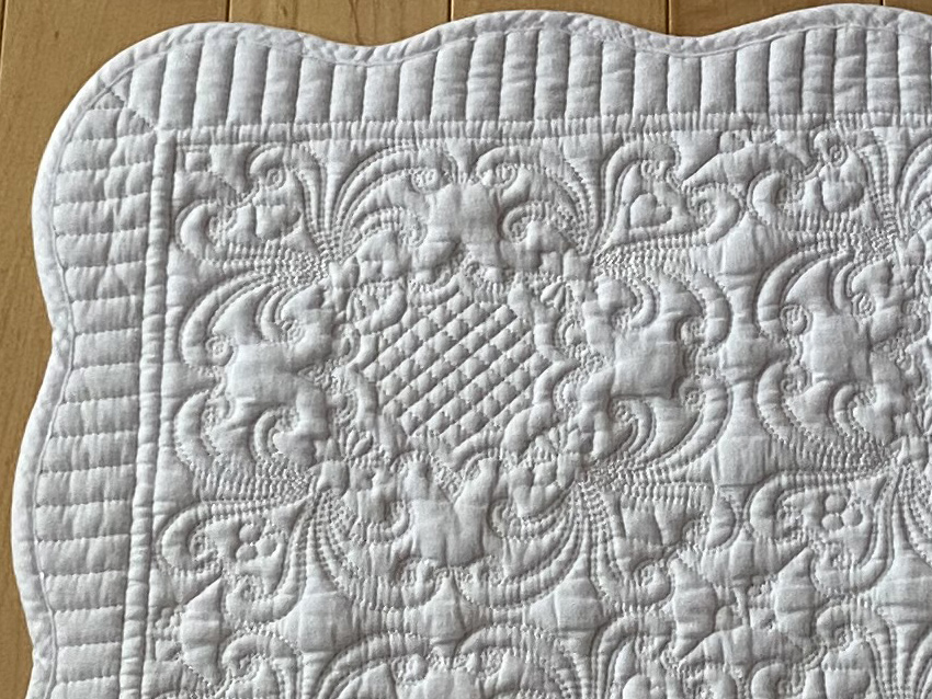 14％OFF／ white quilt ホワイトキルト MT1 マット 50×80 | ロココ調