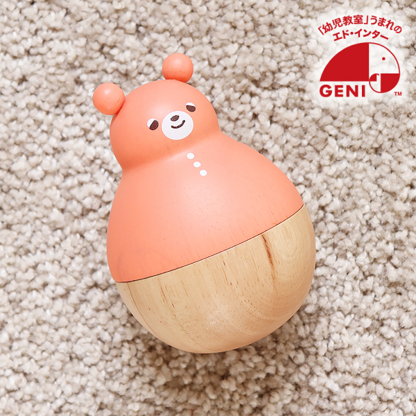 GENI エドインター】まわるおきあがりこぼし おとぼけテディ｜出産祝い