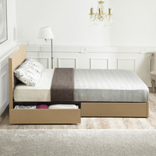 空間を上手に使える フランスベッド製 引出し付きベッド (ダブル)の