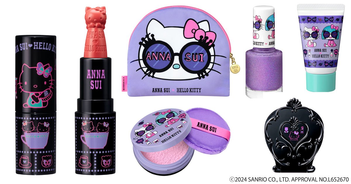 アナ スイ×クリスマスコフレ2024】ハローキティ50周年スペシャルコフレ